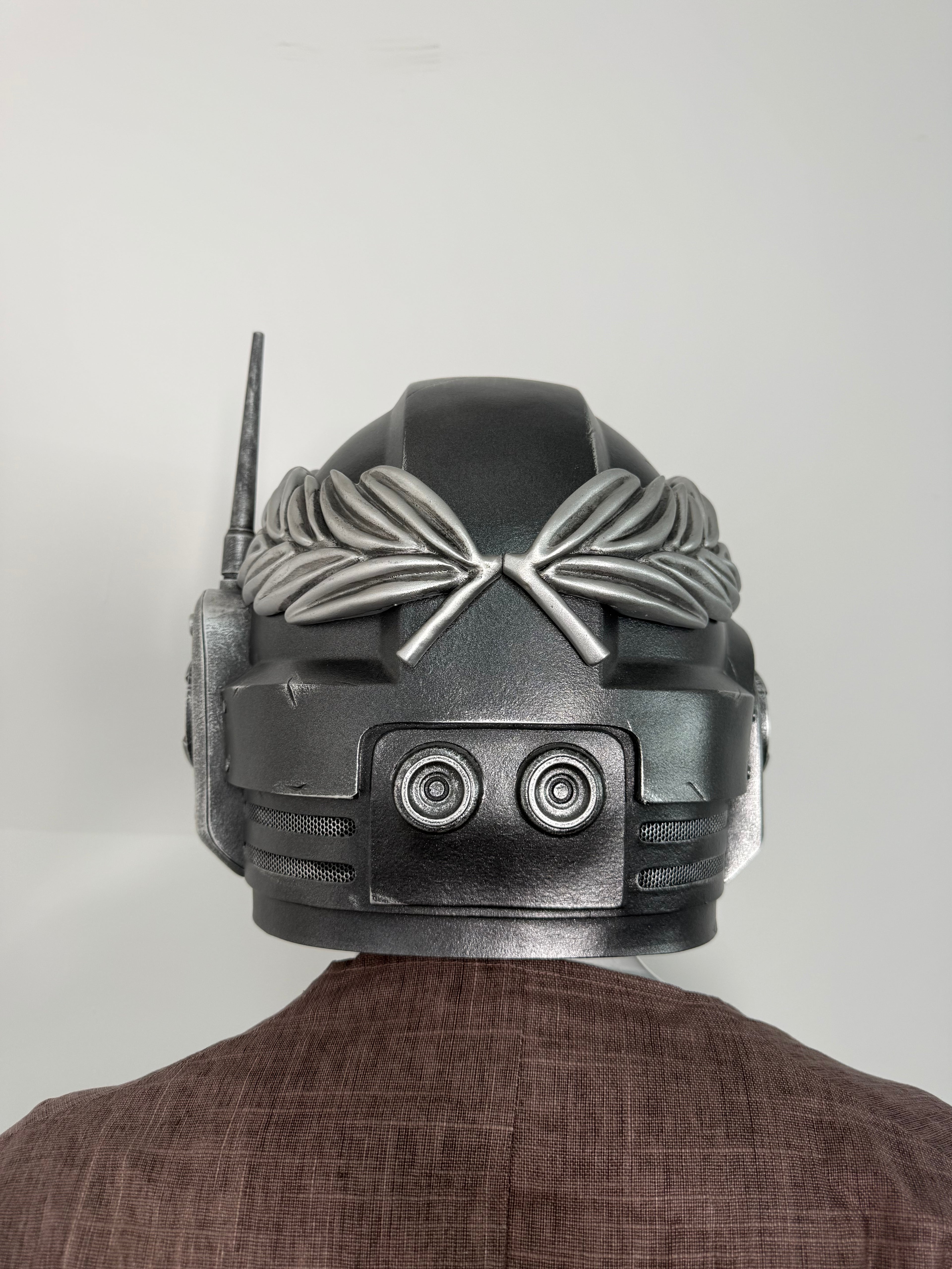 1:1 Wearable Warhammer 40K Black Templars Veteran Laurel MK10 Comms LED Helmet Prop Replica