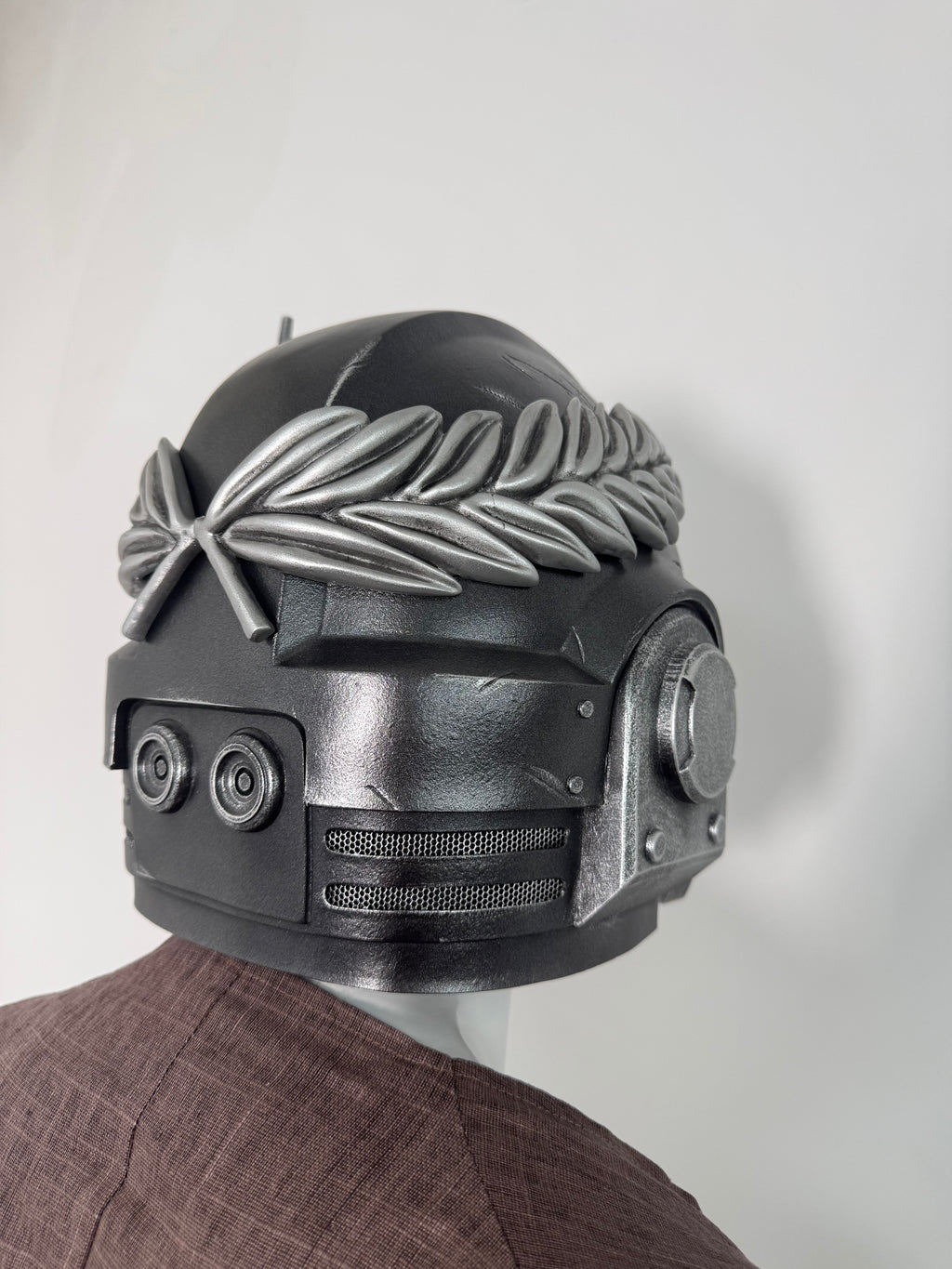 1:1 Wearable Warhammer 40K Black Templars Veteran Laurel MK10 Comms LED Helmet Prop Replica