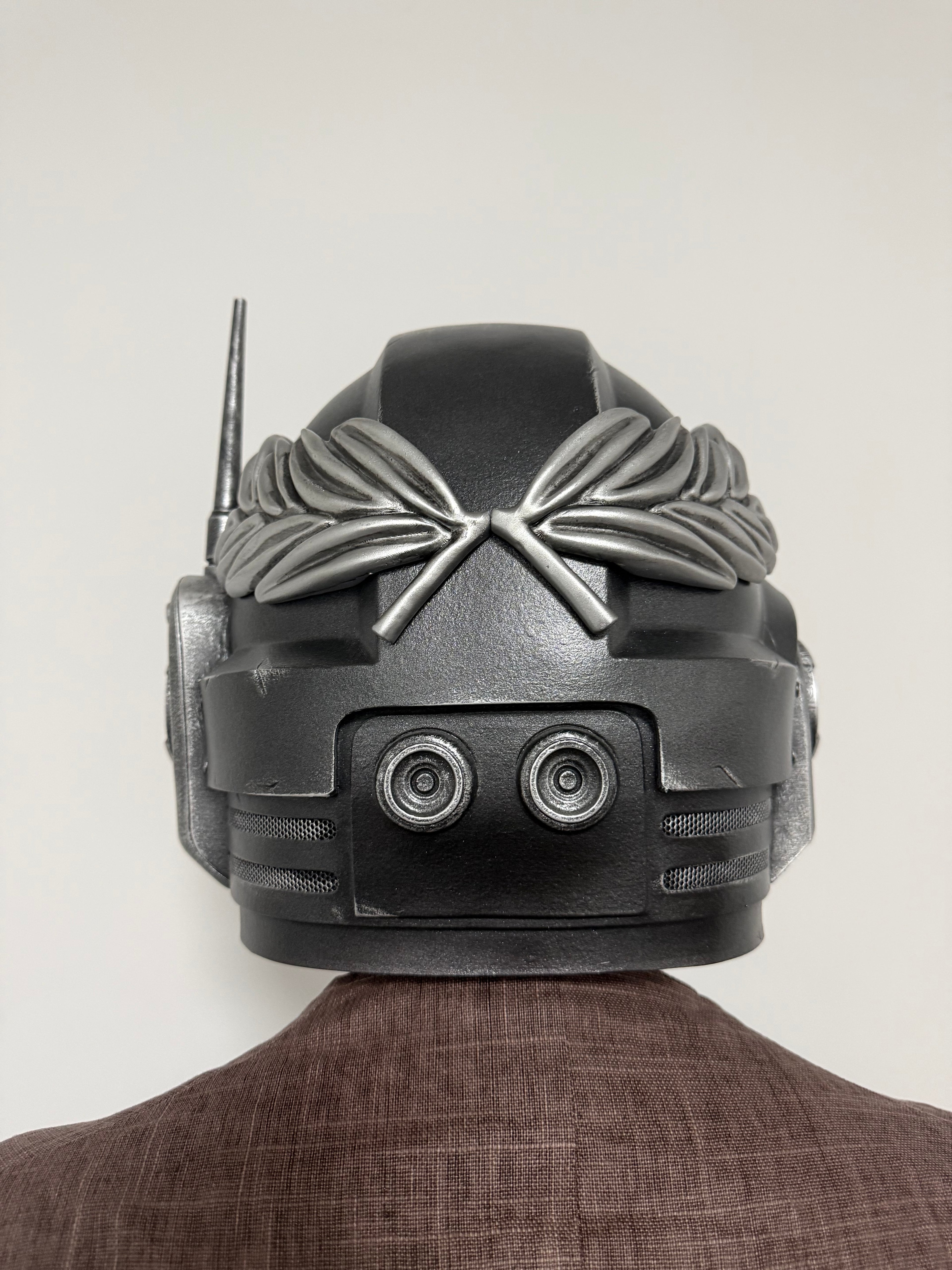 1:1 Wearable Warhammer 40K Black Templars Veteran Laurel MK10 Comms LED Helmet Prop Replica